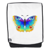 Rainbow Butterfly Peacock Eye Rucksack (Vorderseite)