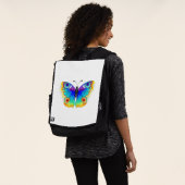 Rainbow Butterfly Peacock Eye Rucksack (Ausgewaschen)