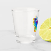 Rainbow Butterfly Peacock Eye Schnapsglas (Links)