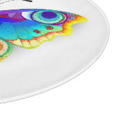 Rainbow Butterfly Peacock Eye Schneidebrett (Ecke)