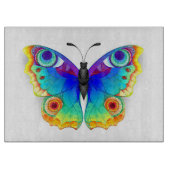 Rainbow Butterfly Peacock Eye Schneidebrett (Vorderseite)