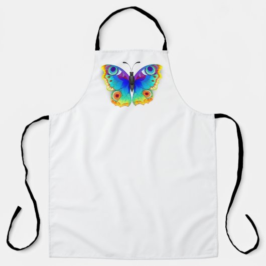 Rainbow Butterfly Peacock Eye Schürze (Vorderseite)
