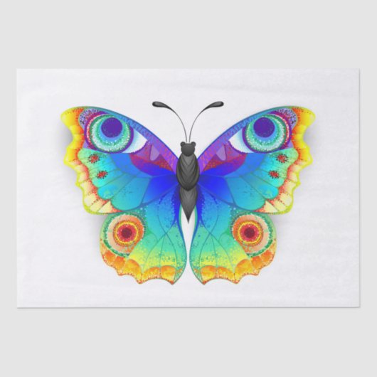 Rainbow Butterfly Peacock Eye Seidenpapier (Vorderseite)