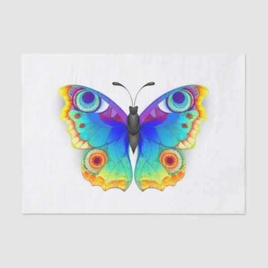 Rainbow Butterfly Peacock Eye Seidenpapier (Vorderseite)