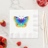 Rainbow Butterfly Peacock Eye Serviette (Beispiel)