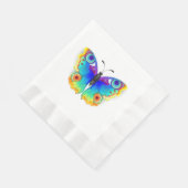 Rainbow Butterfly Peacock Eye Serviette (Ecke)