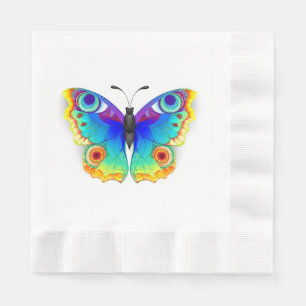 Rainbow Butterfly Peacock Eye Serviette