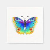 Rainbow Butterfly Peacock Eye Serviette (Vorderseite)