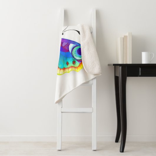 Rainbow Butterfly Peacock Eye Sherpadecke (Beispiel)