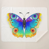Rainbow Butterfly Peacock Eye Sherpadecke (Vorderseite (Horizontal))