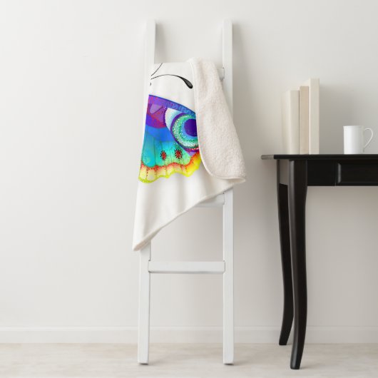 Rainbow Butterfly Peacock Eye Sherpadecke (Beispiel)