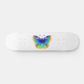 Rainbow Butterfly Peacock Eye Skateboard (Horizontal)