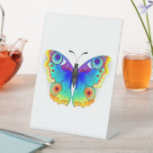 Rainbow Butterfly Peacock Eye Sockelschild (In Situ)