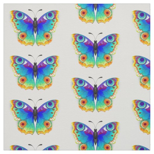 Rainbow Butterfly Peacock Eye Stoff (Muster)