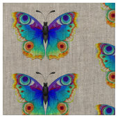 Rainbow Butterfly Peacock Eye Stoff (Nahaufnahme)