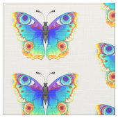 Rainbow Butterfly Peacock Eye Stoff (Nahaufnahme)