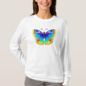 Rainbow Butterfly Peacock Eye T-Shirt (Vorderseite)