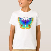 Rainbow Butterfly Peacock Eye T-Shirt (Vorderseite)
