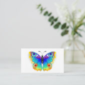 Rainbow Butterfly Peacock Eye Terminkarte (Stehend Vorderseite)