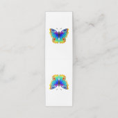 Rainbow Butterfly Peacock Eye Terminkarte (Außenseite Aufgefaltet)