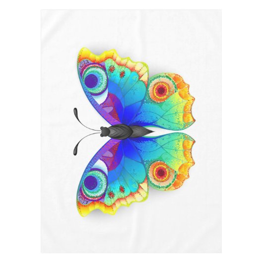 Rainbow Butterfly Peacock Eye Tischdecke (Vorderseite)