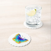 Rainbow Butterfly Peacock Eye Untersetzer (Vor Ort)