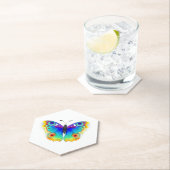 Rainbow Butterfly Peacock Eye Untersetzer (Vor Ort)