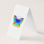 Rainbow Butterfly Peacock Eye Visitenkarten (Vorderseite)