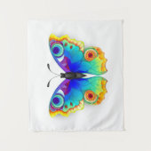 Rainbow Butterfly Peacock Eye Wandteppich (Vorderseite)