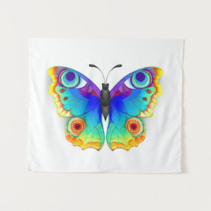 Rainbow Butterfly Peacock Eye Wandteppich