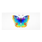 Rainbow Butterfly Peacock Eye Werbekarte (Vorne)