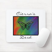 Rainbow Butterfly Personalisiert Mousepad (Mit Mouse)