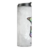 Rainbow Butterfly Personalisiert Thermosbecher (Nach links gedreht)