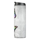 Rainbow Butterfly Personalisiert Thermosbecher (Nach rechts gedreht)