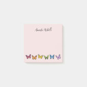 Rainbow Butterfly Personalisierte Post-It-Notes Post-it Klebezettel (Vorderseite)
