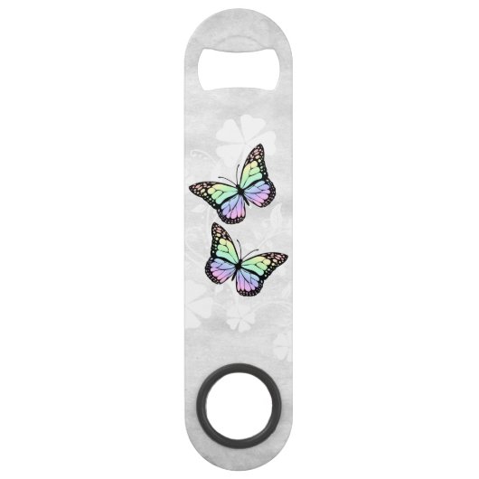 Rainbow Butterfly Personalisierter Bar Key (Rückseite)