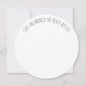 Rainbow Butterfly Pilz Danke Karte (Rückseite)