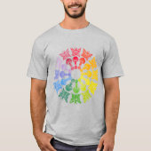 Rainbow Butterfly Pilz-Shirt T-Shirt (Vorderseite)