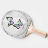Rainbow Butterfly Ping Pong Paddle Tischtennis Schläger (Seitenansicht)