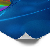 Rainbow Butterfly Poster (Ecke)