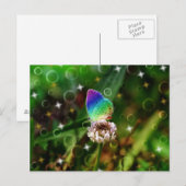 Rainbow Butterfly Postkarte (Vorne/Hinten)