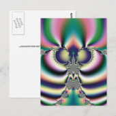Rainbow Butterfly Postkarte (Vorne/Hinten)