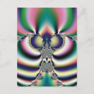 Rainbow Butterfly Postkarte
