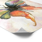 Rainbow Butterfly Premium Leinwand Poster (12x18) (Ecke)