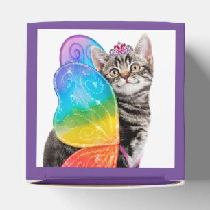 Rainbow Butterfly Princess Kitten Geschenkschachtel