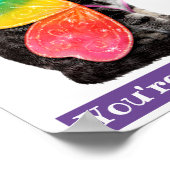 Rainbow Butterfly Princess Kitten Poster (Ecke)