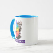 Rainbow Butterfly Princess Kitten Tasse (Vorderseite Links)