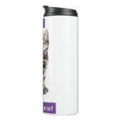 Rainbow Butterfly Princess Kitten Thermosbecher (Nach rechts gedreht)