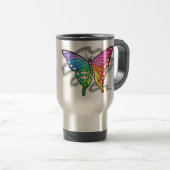Rainbow Butterfly Reisebecher (VorderseiteRechts)