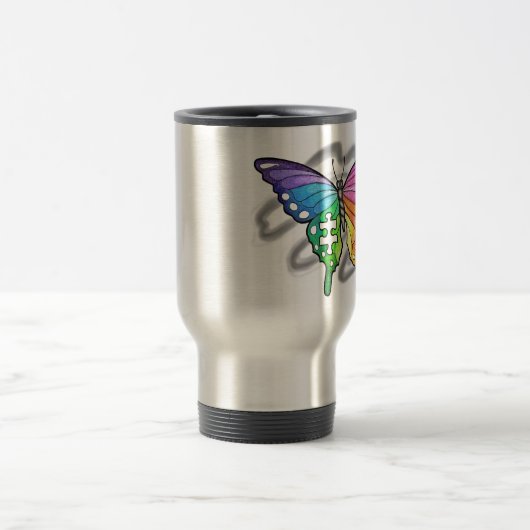 Rainbow Butterfly Reisebecher (Mittel)